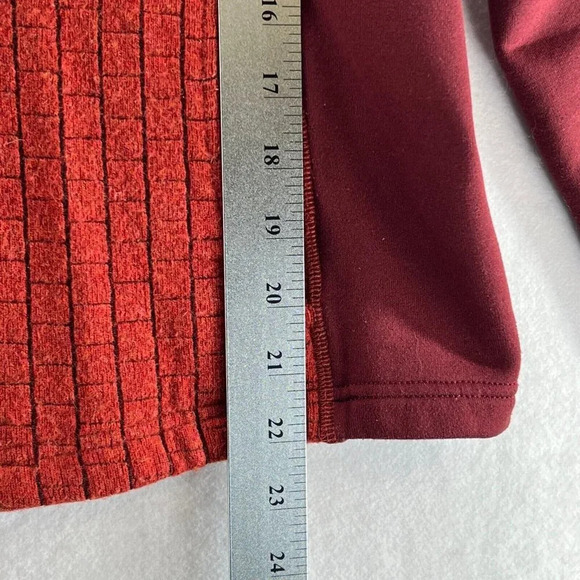 Vtg Patagonia Fleece Jacket Womens Size M Geometric Pattern Hoodie Orange - Picture 12 of 12